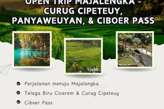 Open Trip Majalengka – Curug Cipeteuy, Panyaweuyan, & Ciboer Pass