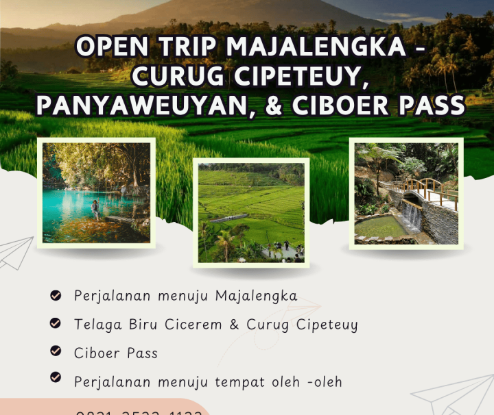Open Trip Majalengka – Curug Cipeteuy, Panyaweuyan, & Ciboer Pass