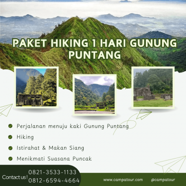 Paket Trekking 1 Hari Gunung Puntang