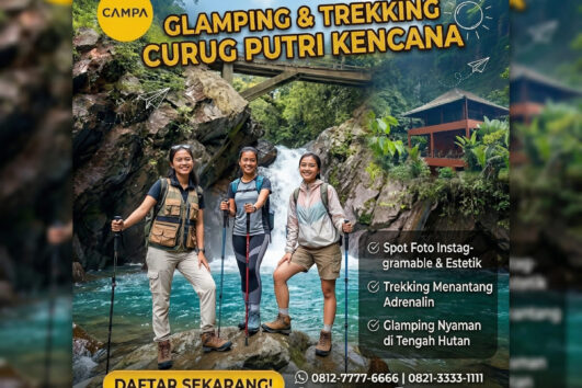 Glamping & Trekking Curug Putri Kencana