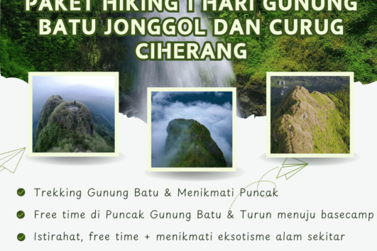 Paket Trekking Gunung Batu Jonggol dan Curug Ciherang