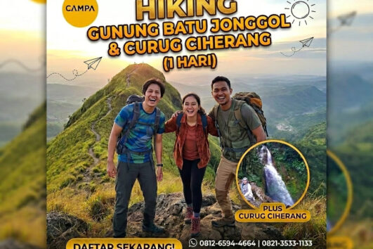 Paket Hiking Gunung Batu Jonggol & Curug Ciherang 1 Hari - Campa Tour