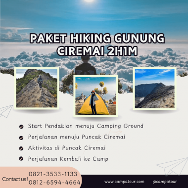 Paket Hiking Gunung Ciremai 2 Hari 1 Malam (2D1N)