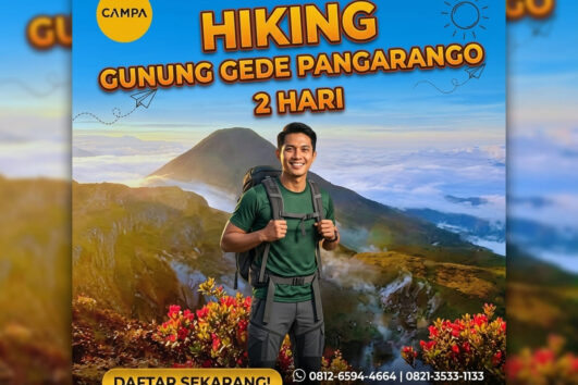 Paket Hiking Gunung Gede Pangrango 2 Hari 1 Malam (2H1M)