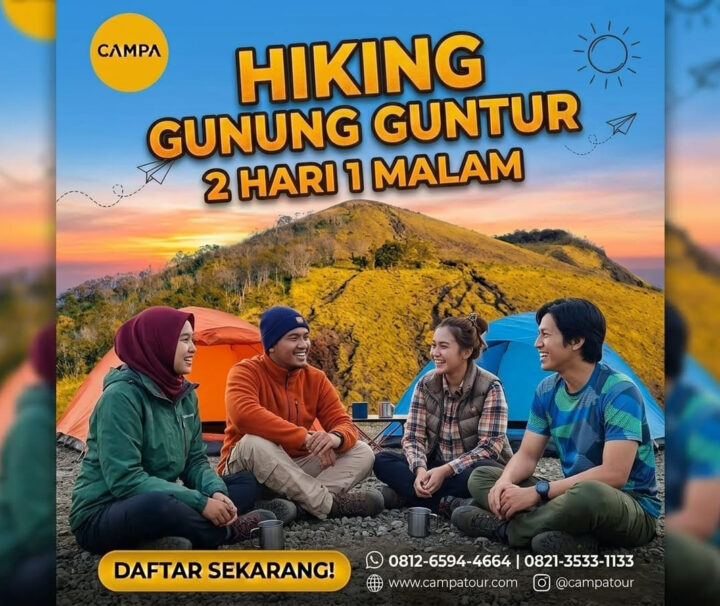 Paket Hiking Gunung Guntur 2 Hari 1 Malam (2H1M) - Campa Tour