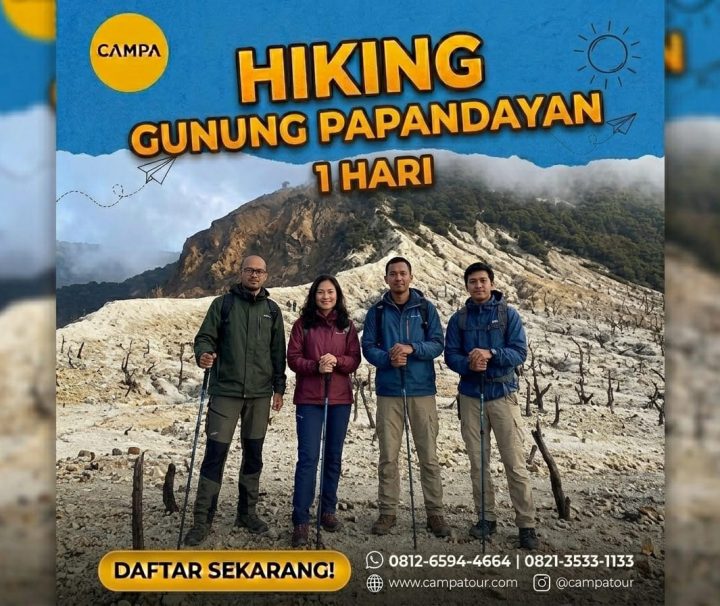 Paket Hiking Gunung Papandayan 1 Hari - Campa Tour