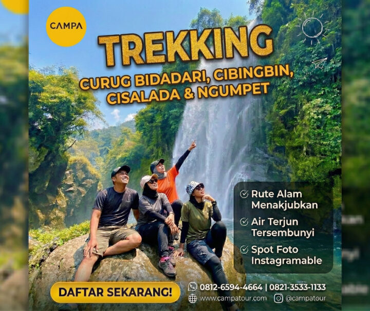 Trekking Curug Bidadari, Curug Cibingbin, CUrug Cisalada & Curug Ngumpet - Campa Tour