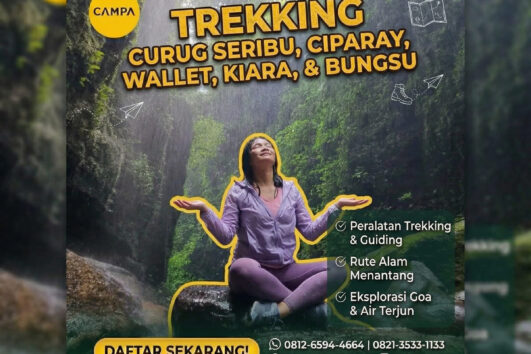 Trekking Curug Seribu, Curug Ciparay, Curug Wallet, Curug Kiara, dan Curug Bungsu - Campa Tour