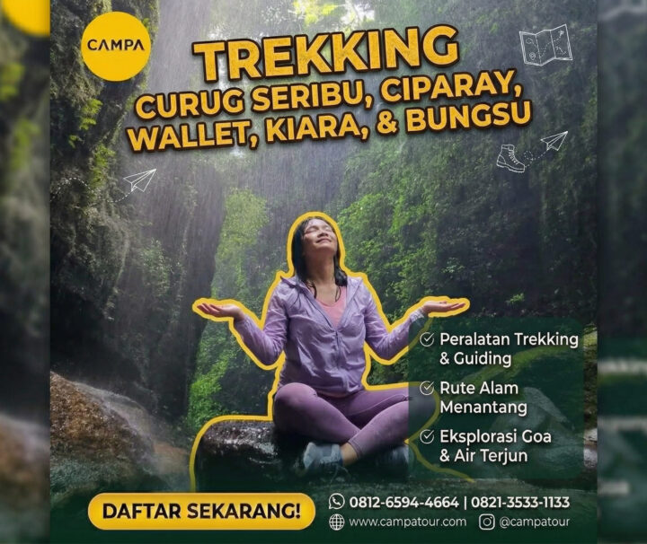 Trekking Curug Seribu, Curug Ciparay, Curug Wallet, Curug Kiara, dan Curug Bungsu - Campa Tour