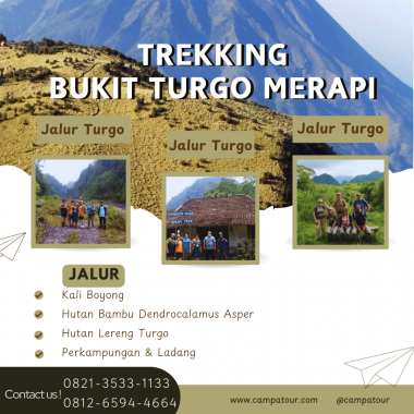 paket trekking 1 hari bukit turgo merapi
