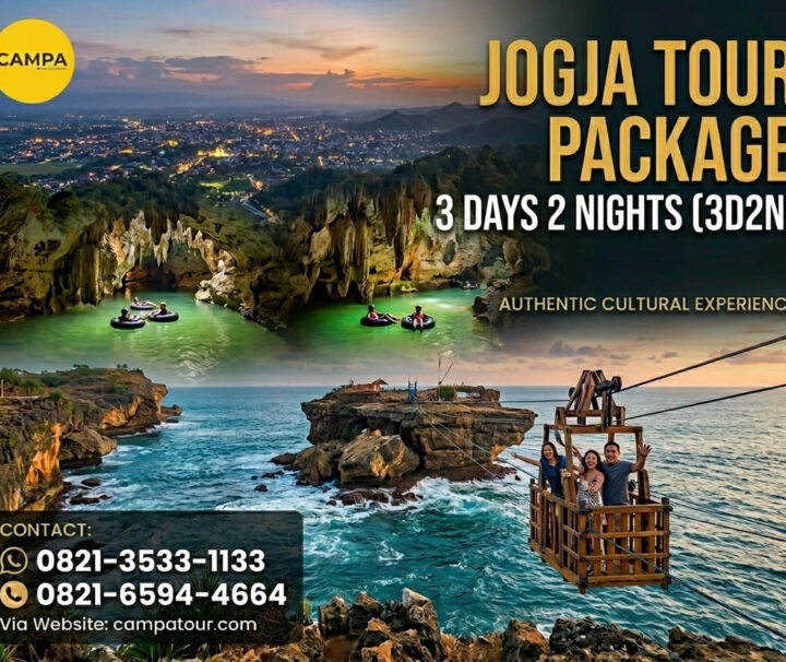 Paket Tour Jogja 3 Hari 2 Malam (3H2M) - CAMPA TOUR