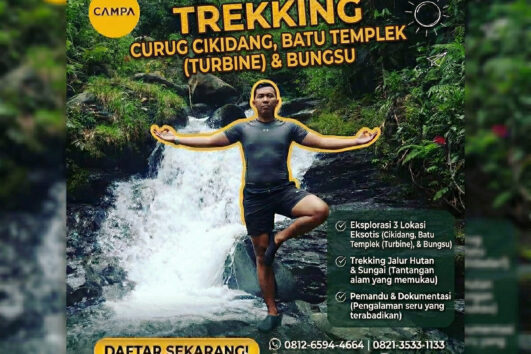Trekking Curug Cikidang, Curug Batu Templek (Turbine) dan Curug Bungsu - Campa Tour