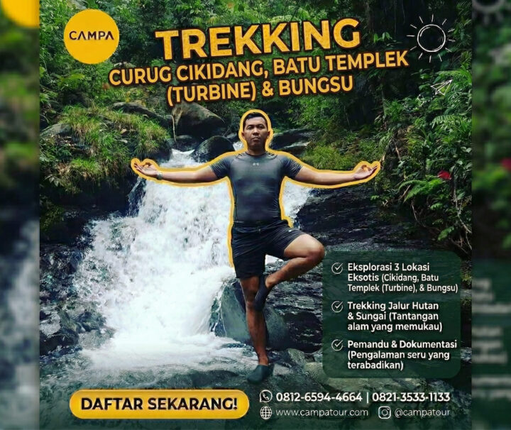Trekking Curug Cikidang, Curug Batu Templek (Turbine) dan Curug Bungsu - Campa Tour