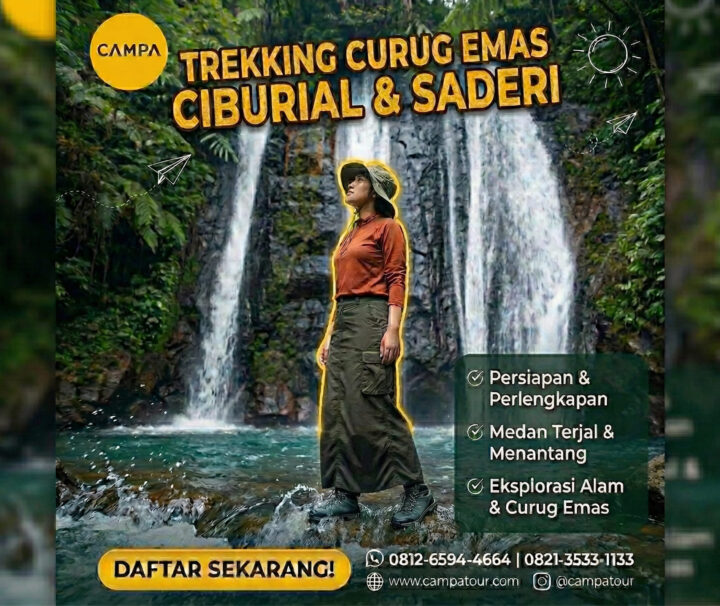 Trekking Curug Emas, Curug Ciburial dan Curug Saderi - Campa Tour