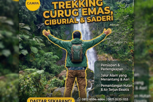 Trekking Curug Emas, Curug Ciburial, dan Curug Saderi - Campa Tour