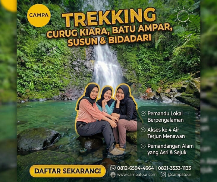 Trekking Curug Kiara, Batu Ampar, Susun, & Bidadari - Campa Tour