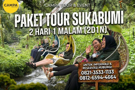 Paket Tour Sukabumi 2 Hari 1 Malam (2H1M): Ujung Genteng dan Curug Cikaso