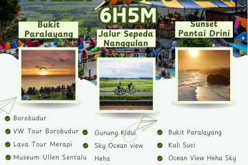 Paket Tour Jogja 6 Hari 5 Malam (6H5M)