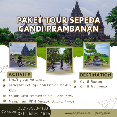 Paket tour sepeda candi prambanan