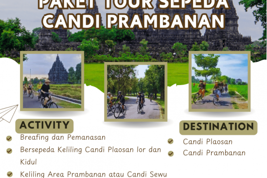 Paket tour sepeda candi prambanan