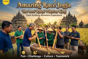 Amazing Race Jogja The Lost Rakai Pikatan King bersama Campa Tour dengan konsep petualangan, budaya, dan team building di kawasan Candi Prambanan Yogyakarta
