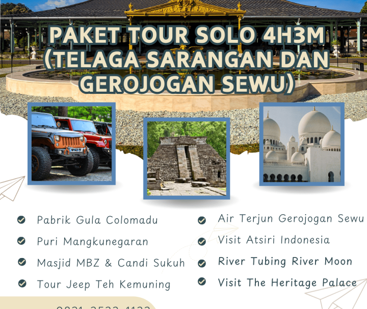 Paket Tour Solo 4 Hari 3 Malam (4H3M): Telaga Sarangan dan Gerojogan Sewu