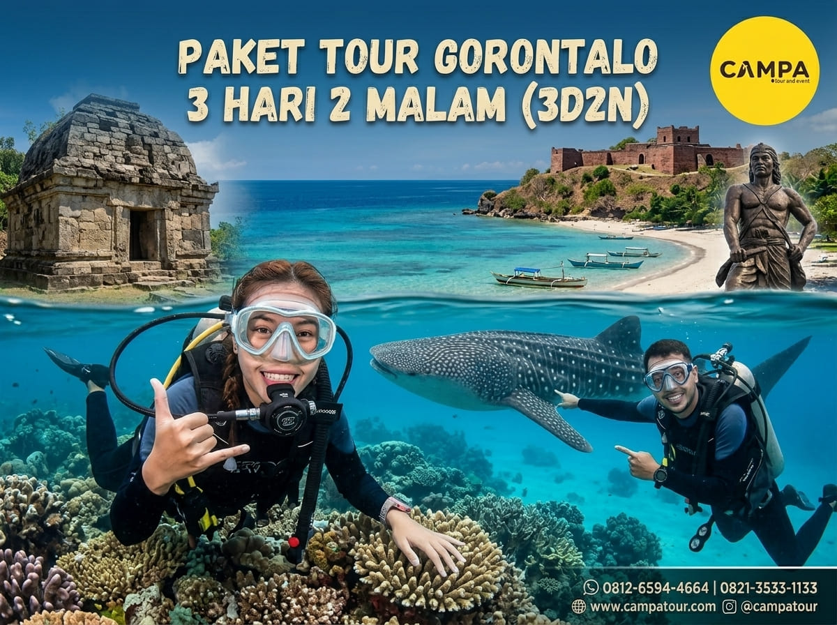 Paket Tour Gorontalo 3 Hari 2 Malam bersama Campa Tour