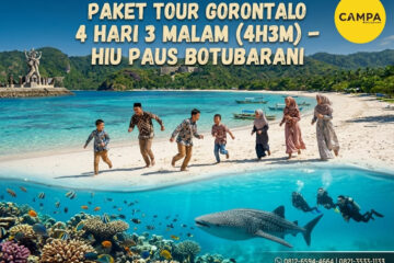 Paket Tour Gorontalo 4 Hari 3 Malam (4H3M)-Whale Shark Botubarani bersama Campa Tour