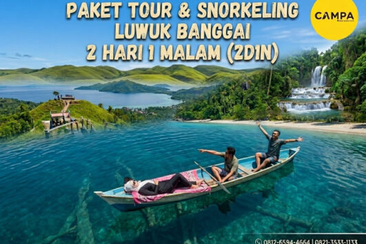 Paket Tour & Snorkeling Luwuk Banggai 2 Hari 1 Malam (2D1N) bersama Campa Tour
