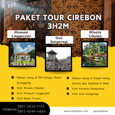 Paket Tour Cirebon 3 hari 2 Malam (3H2M)