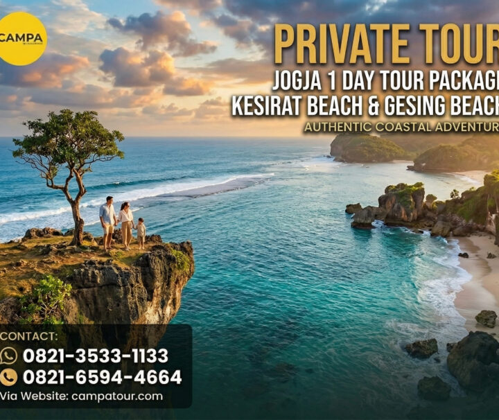 Paket Tour Jogja 1 Hari Pantai Kesirat, Heha Ocean View, Dan Pantai Gesing - Campa Tour