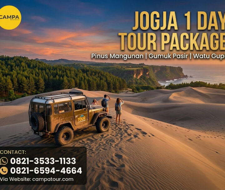 Paket Tour Jogja 1 Hari Pinus Mangunan, Gumuk Pasir Dan Watu Gupit - Campa Tour