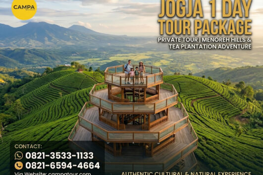 Paket Tour Jogja 1 Hari Tumpeng Menoreh, Kebun Teh Nglinggo, Studio Gamplong - Campa Tour