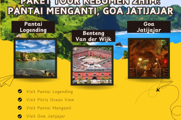 Paket Tour Kebumen 2 Hari 1 Malam (2H1M): Pantai Menganti, Goa Jatijajar