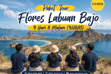 Paket Tour Wisata Flores Labuan Bajo 9 Hari 8 Malam (9H8M) bersama Campa Tour