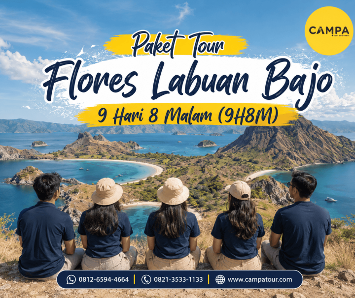 Paket Tour Wisata Flores Labuan Bajo 9 Hari 8 Malam (9H8M) bersama Campa Tour