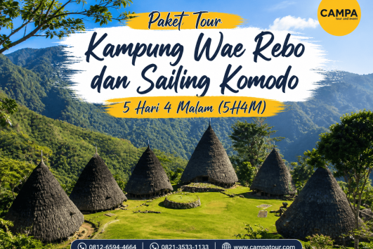 Paket Tour Wisata Kampung Wae Rebo dan Sailing Komodo 5 Hari 4 Malam (5H4M) bersama Campa Tour