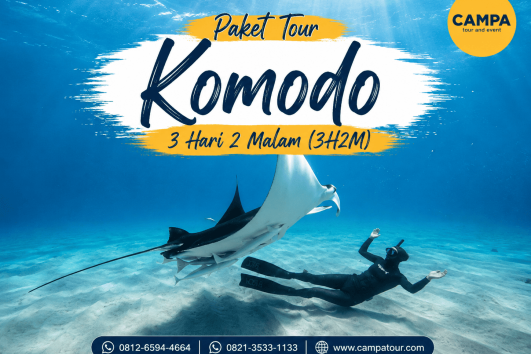 Paket Tour Wisata Komodo 3 Hari 2 Malam (3H2M) bersama Campa Tour