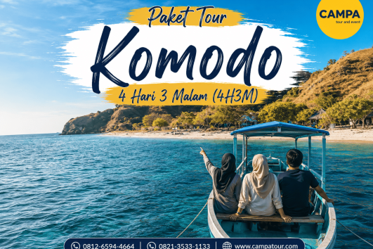 Paket Tour Wisata Komodo 4 Hari 3 Malam (4H3M) bersama Campa Tour