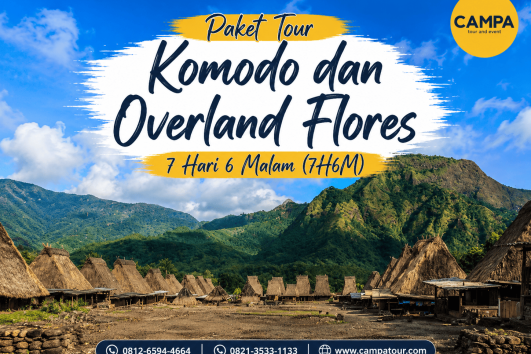 Paket Tour Wisata Komodo dan Overland Flores 7 hari 6 Malam (7H6M) bersama Campa Tour -