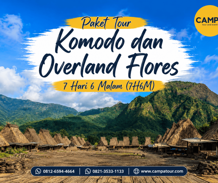 Paket Tour Wisata Komodo dan Overland Flores 7 hari 6 Malam (7H6M) bersama Campa Tour -