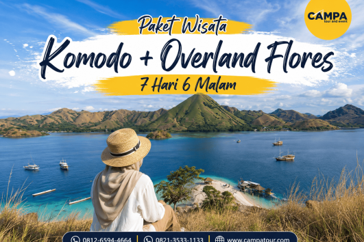 Paket Tour Wisata Komodo dan Overland Flores 7 hari 6 Malam (7H6M) bersama Campa Tour
