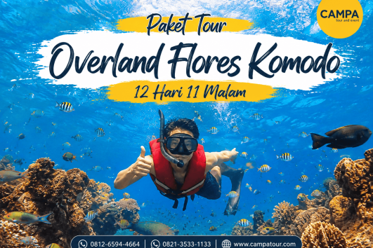 Paket Tour Wisata Overland Flores Komodo 12 Hari 11 Malam (12H1M) bersama Campa Tour