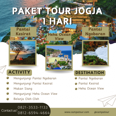 Paket Tour Jogja 1 Hari: Pantai Ngobaran, Heha Ocean View, Dan Pantai Kesirat