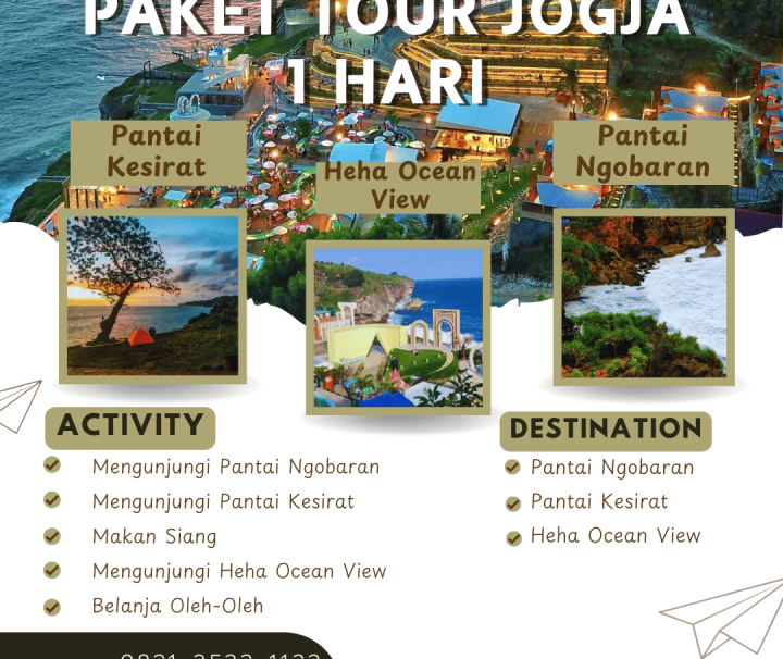 Paket Tour Jogja 1 Hari: Pantai Ngobaran, Heha Ocean View, Dan Pantai Kesirat