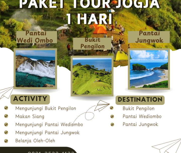 Paket Tour Jogja 1 Hari: Bukit Pengilo, Dan Pantai Jungwok