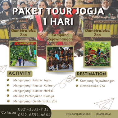 Paket Tour Jogja 1 Hari: Kampung Rejowinangun dan Gembiraloka