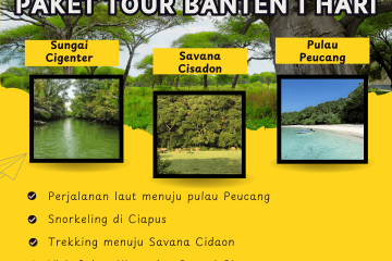 Paket Tour Banten 1 Hari: Pulau Peucang, Trekking Pohon Kiara, Cidaon Dan Sungai Cigenter