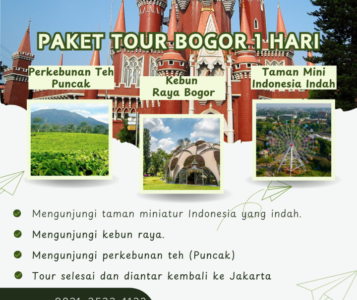 Paket Tour Bogor 1 Hari: TMII, Kebun Raya Dan Perkebunan Teh Puncak