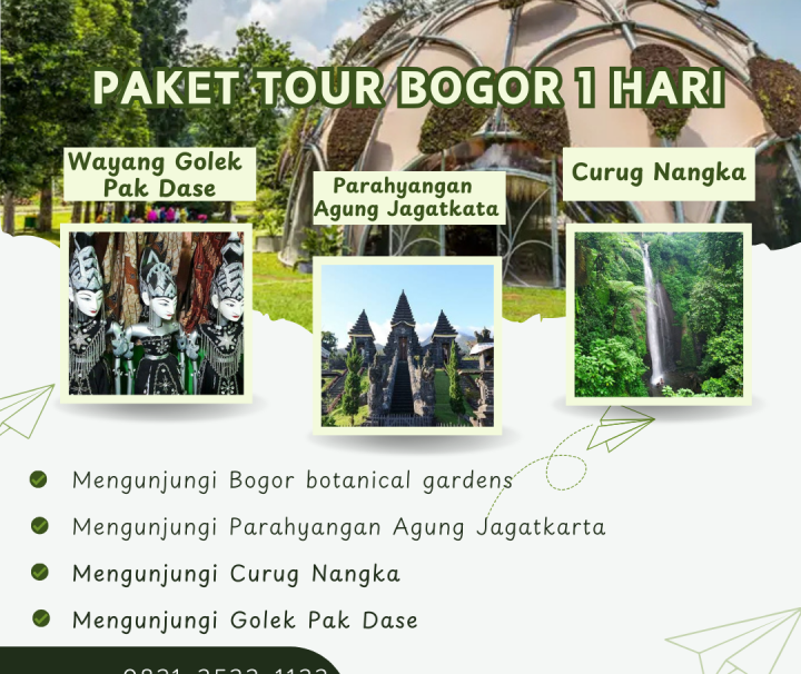 Paket Tour Bogor 1 Hari: Bogor Botanical Gardens, Parahyangan Agung Jagatkartta, Curug Nangka Dan Wayang Golek Pak Dase